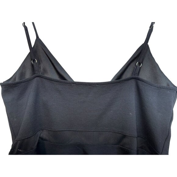 Lulus Womens Peplum Sleeveless Top Large Black Going Out Shirt - Picture 8 of 9